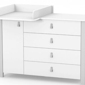 קומוד ורס מונקו לבן אפור 1200 (עם אפשרויות)