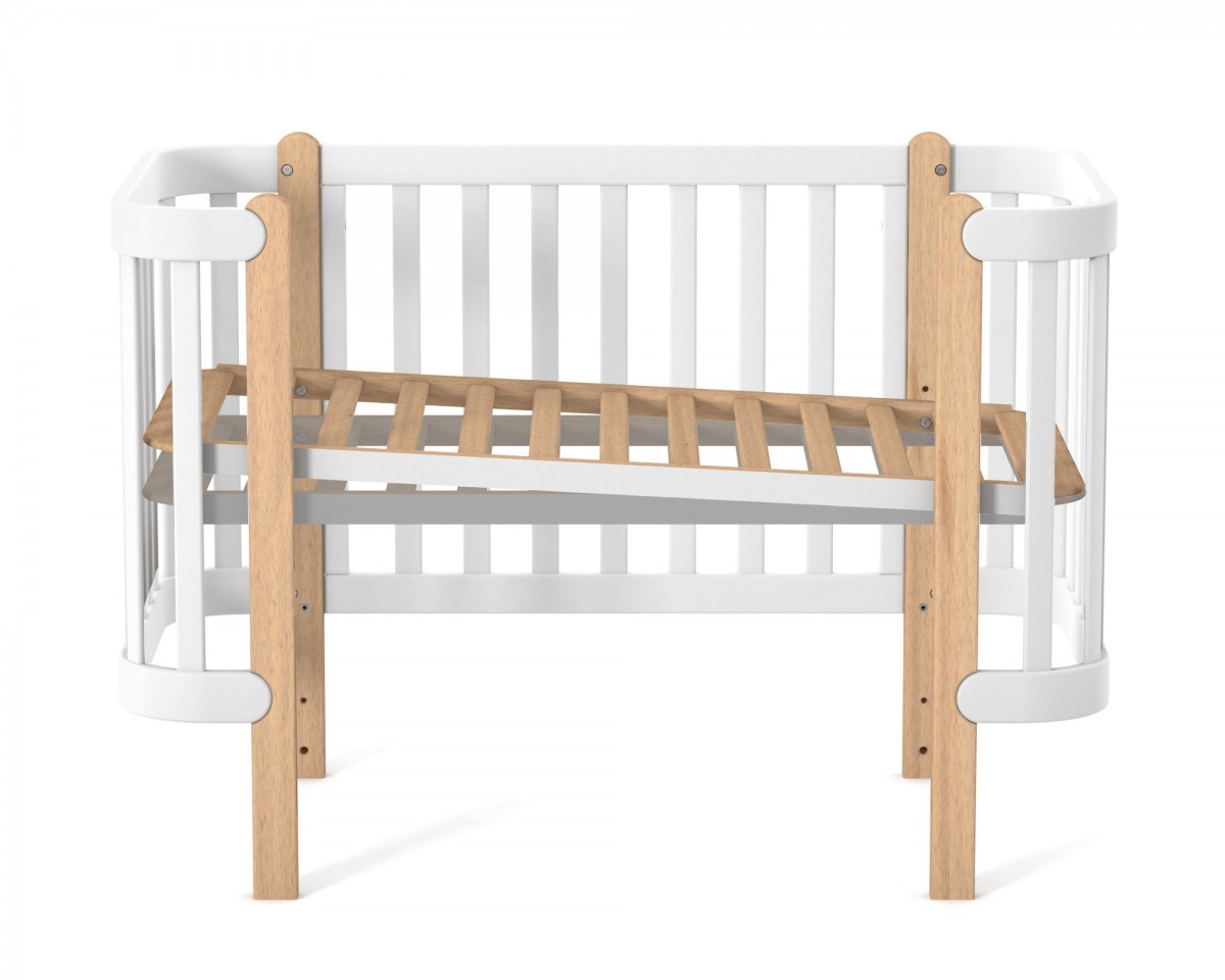 מיטת תינוקות מונקו לבנה-אבן. – תמונה 5