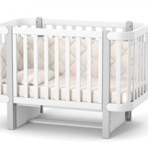 מיטת תינוקות מונקו לבנה אפורה (עם בחירה)