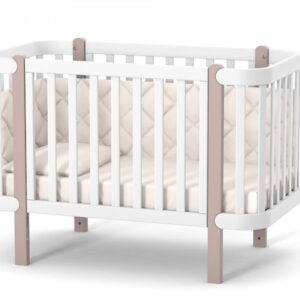 מיטת תינוקות וורס מונקו לבנה-קפוצ'ינה (עם בחירה)