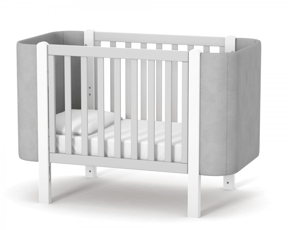 מיטת תינוקות מונקו ולוור לבן-קפוצ'ינו