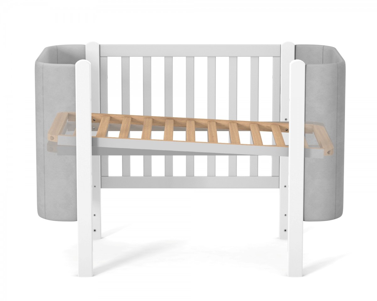 מיטת תינוקות מונקו ולוור לבן-קפוצ'ינו – תמונה 6