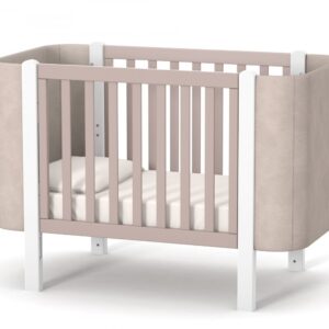 מיטת תינוקות מונקו ולוור לבנה-קפוצ'ינה