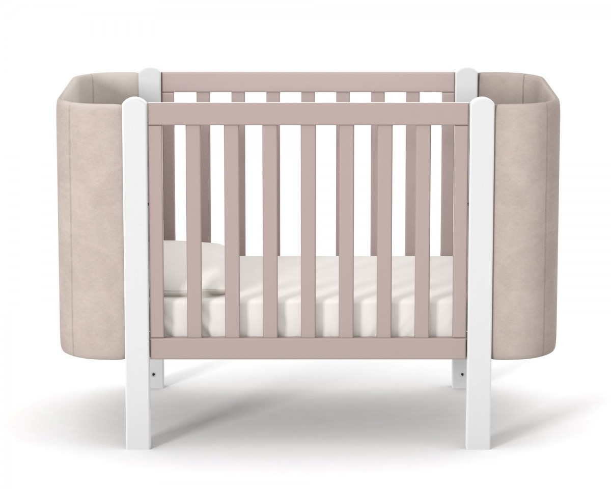 מיטת תינוקות מונקו ולוור לבנה-קפוצ'ינה – תמונה 2