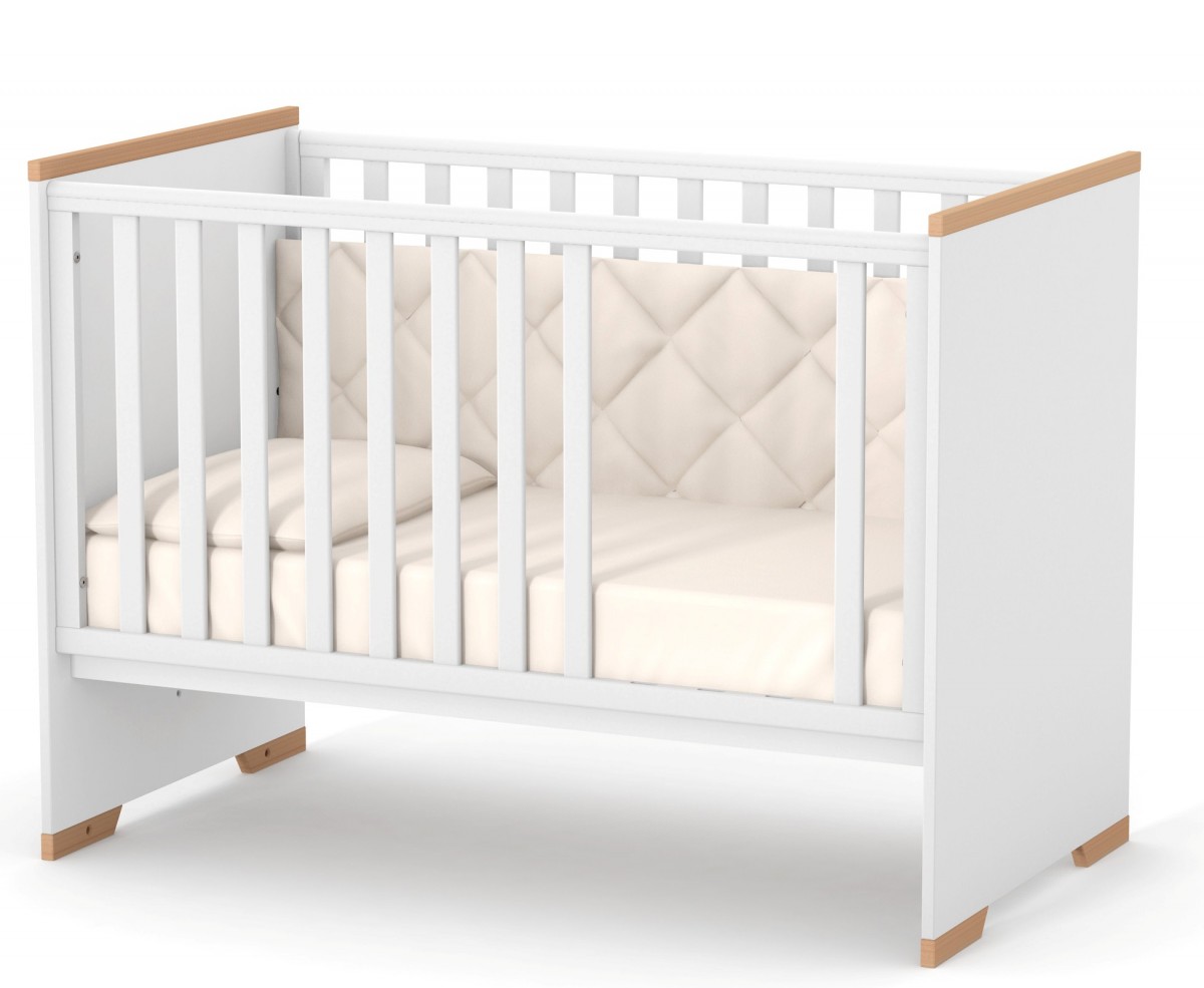 מיטת תינוקות סיאטל לבנה-כתובה. – תמונה 4