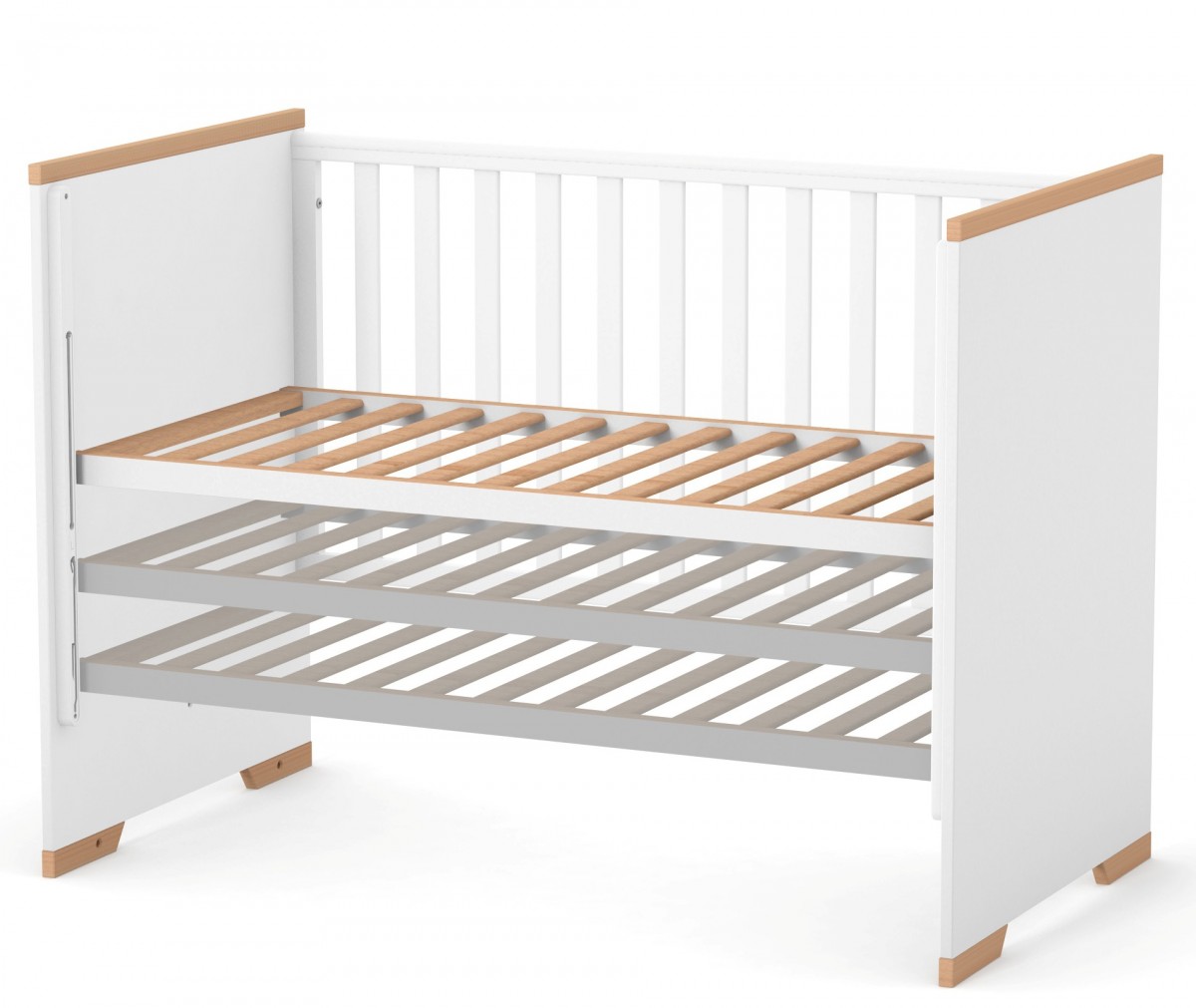 מיטת תינוקות סיאטל לבנה-כתובה. – תמונה 7