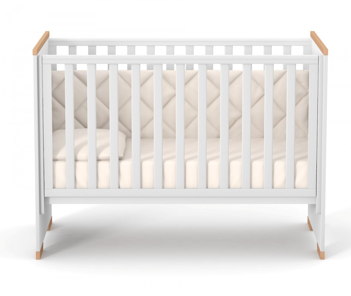 מיטת תינוקות סיאטל לבנה-כתובה. – תמונה 8