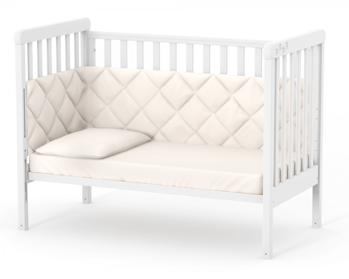 מיטת תינוקות סוניה LD12 לבנה – תמונה 5