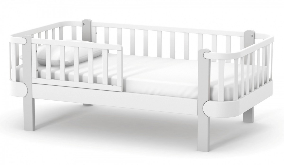 מיטת נוער מונקו לבנה אפורה 160*80