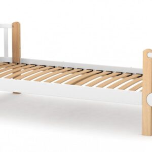 מיטת נוער מונקו לבנה בכתבים 190*80