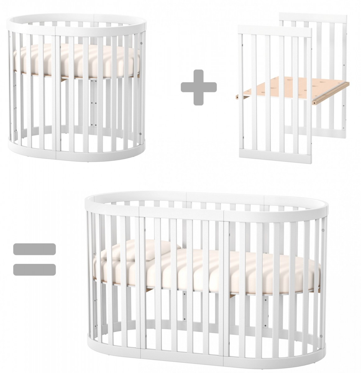 מיטת ילדים רומא 2 ב 1 גרפיט – תמונה 7