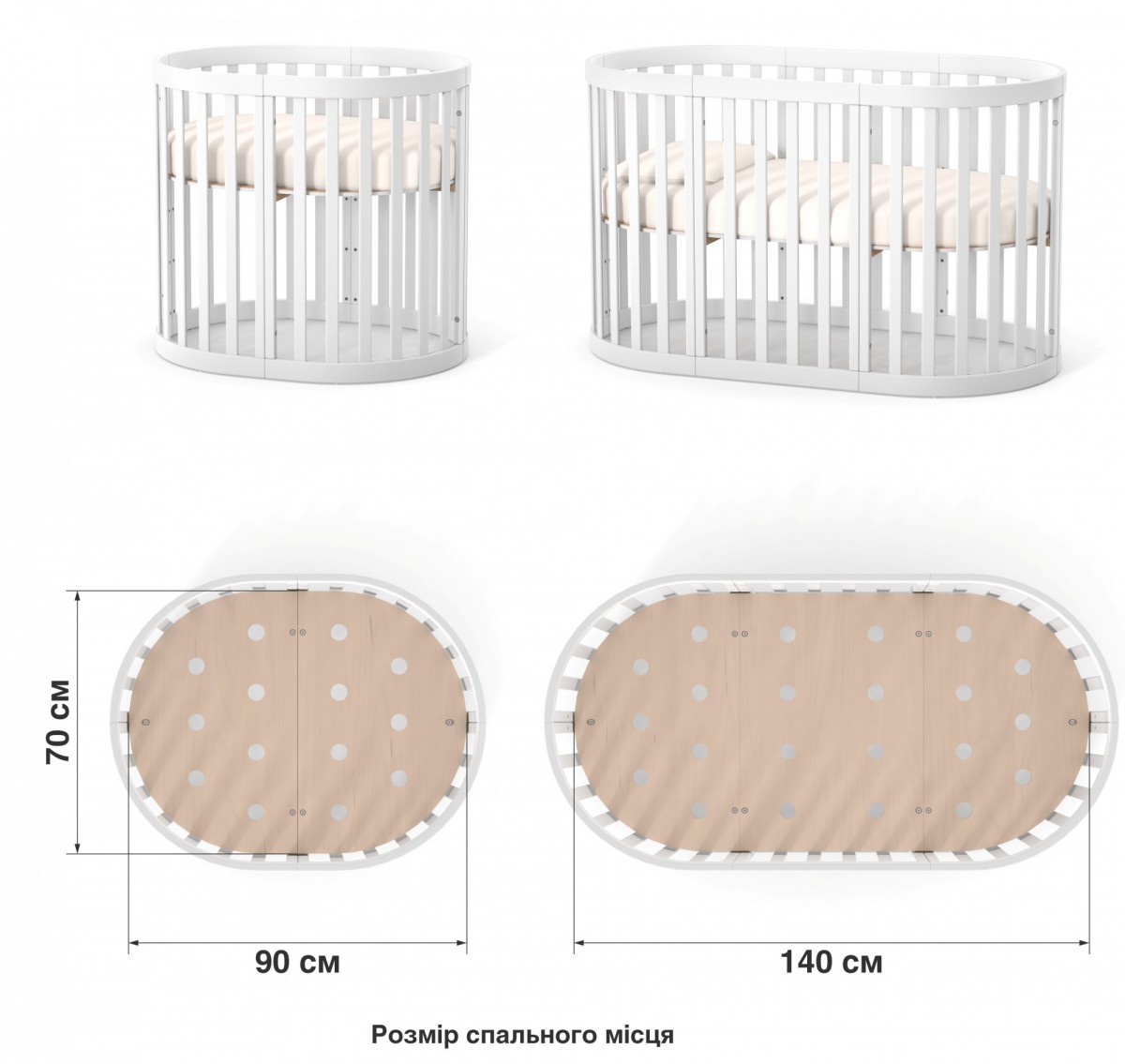 מיטת ילדים רומא 2 ב 1 גרפיט – תמונה 8