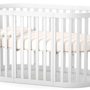 מיטת תינוק רומא 2 ב 1 לבן