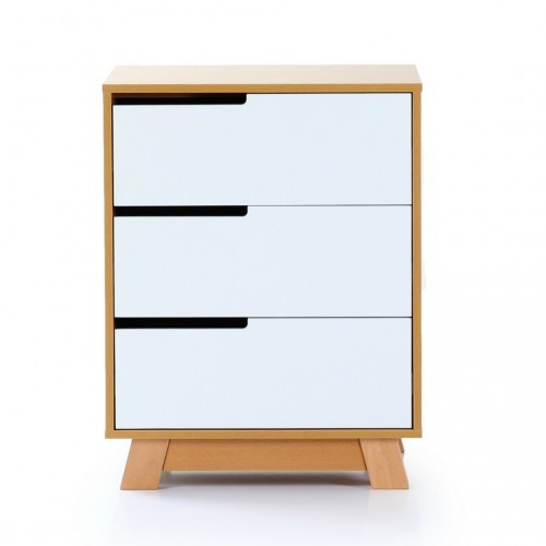 קומוד מנהטן סלים לבן-בוק (עם אפשרויות)