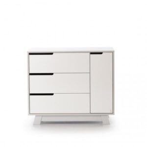 קומוד מנהטן אפור לבן.