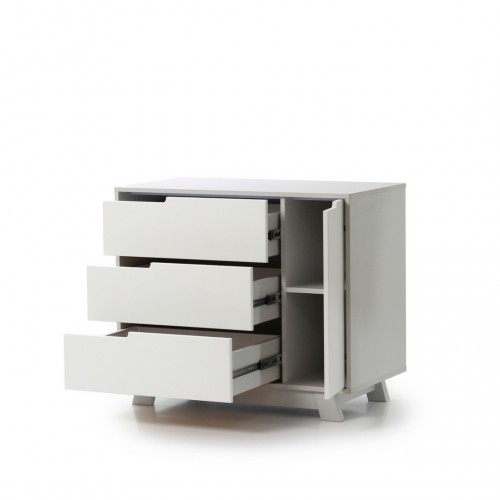 קומוד מנהטן אפור לבן. – תמונה 3