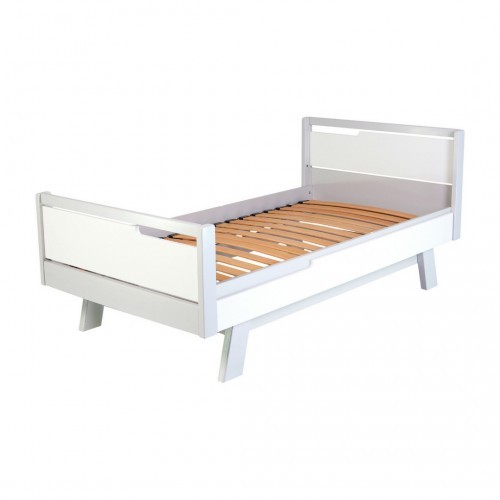 מיטה של בני נוער מנהטן לבן אפור 1600*800 – תמונה 5